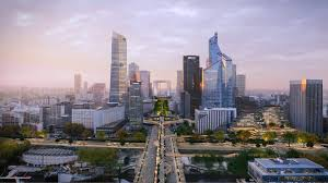 Les monuments incontournables à visiter à Paris. Vu d'ensemble de du quartier de la défense